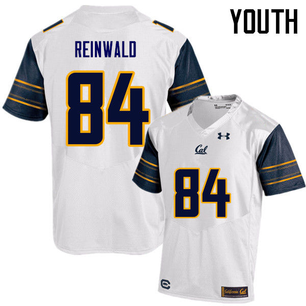 Youth #84 Gavin Reinwald Cal Bears (California Golden Bears College) Football Jerseys Sale-White - Click Image to Close